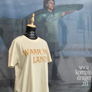 T Shirt "Waar ik land" Maat L